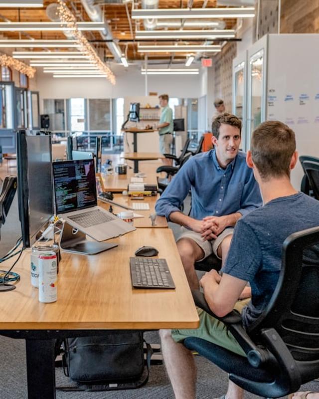 Small business team meeting